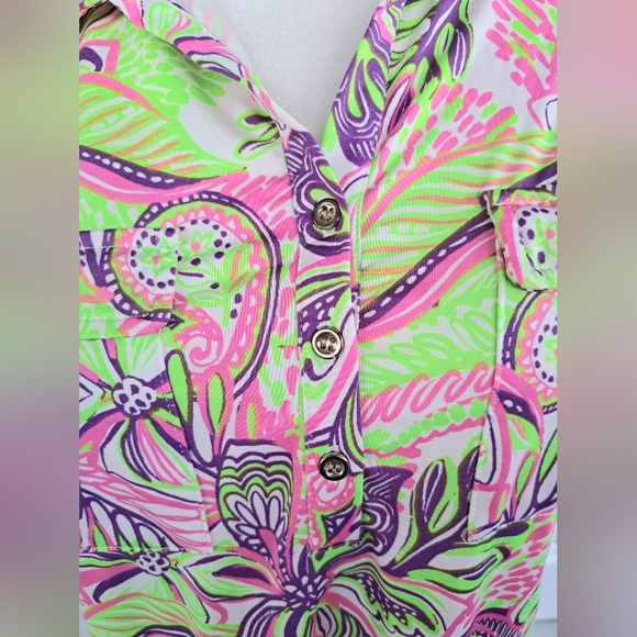 Stella Parker Floral Green and Pink Dress - Picture 6 of 7